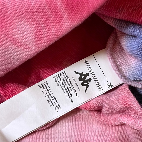 Kappa Active Tie Dye Galz Cropped Sweatshirt - Picture 6 of 7